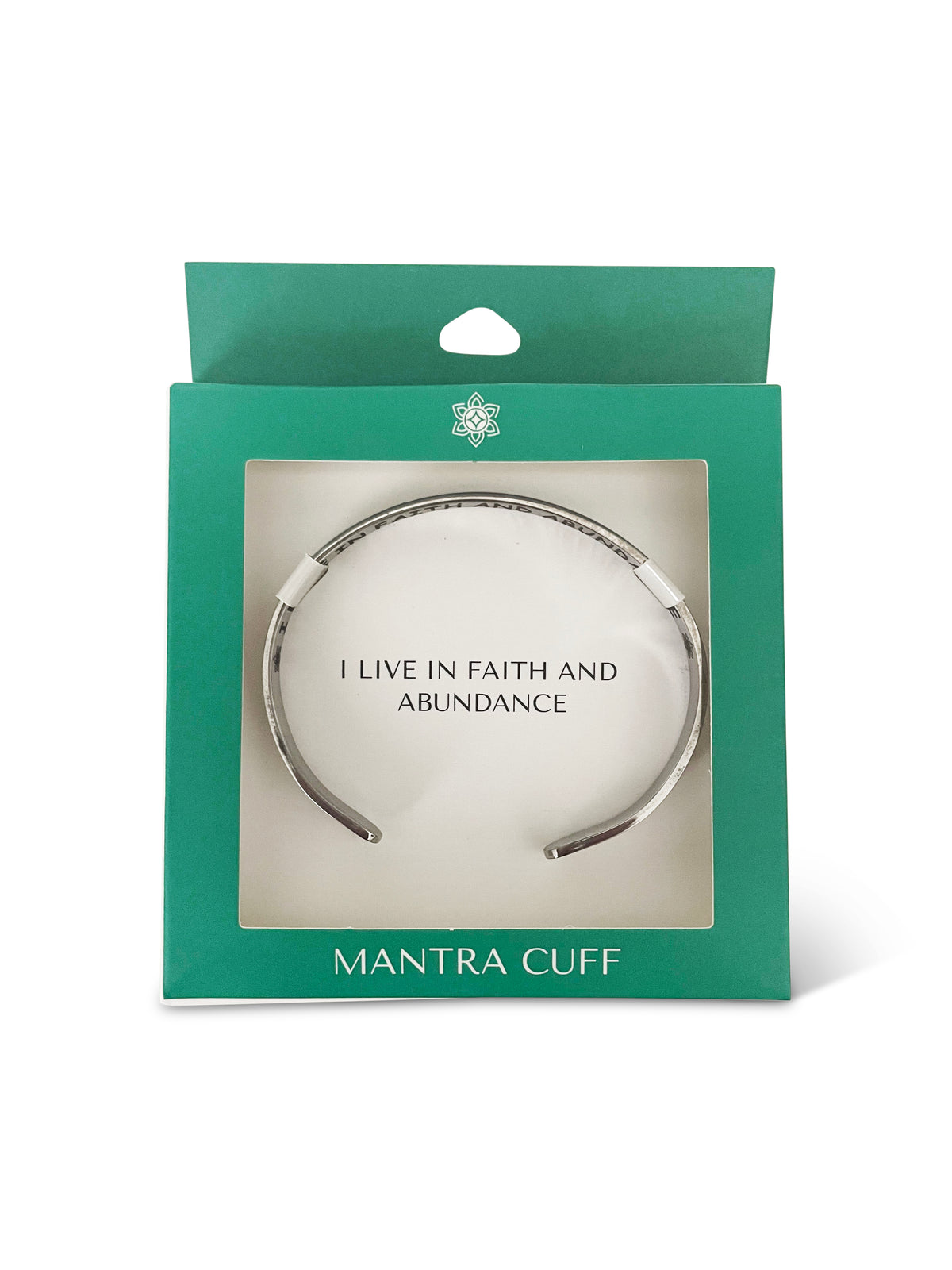 I Live in Faith and Abundance (Mantra Cuff)