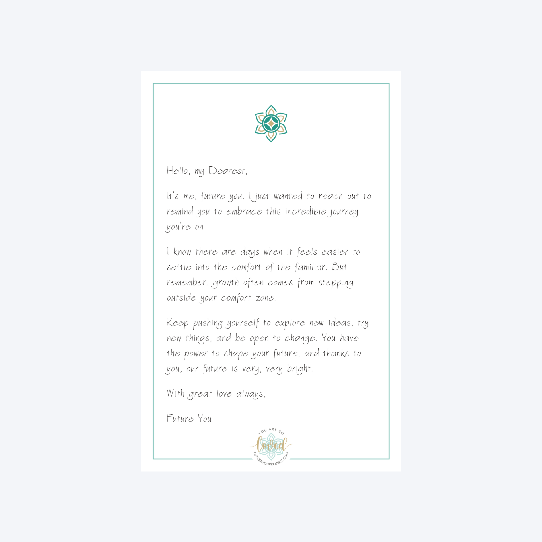 Keep Growing (Future You Letter)