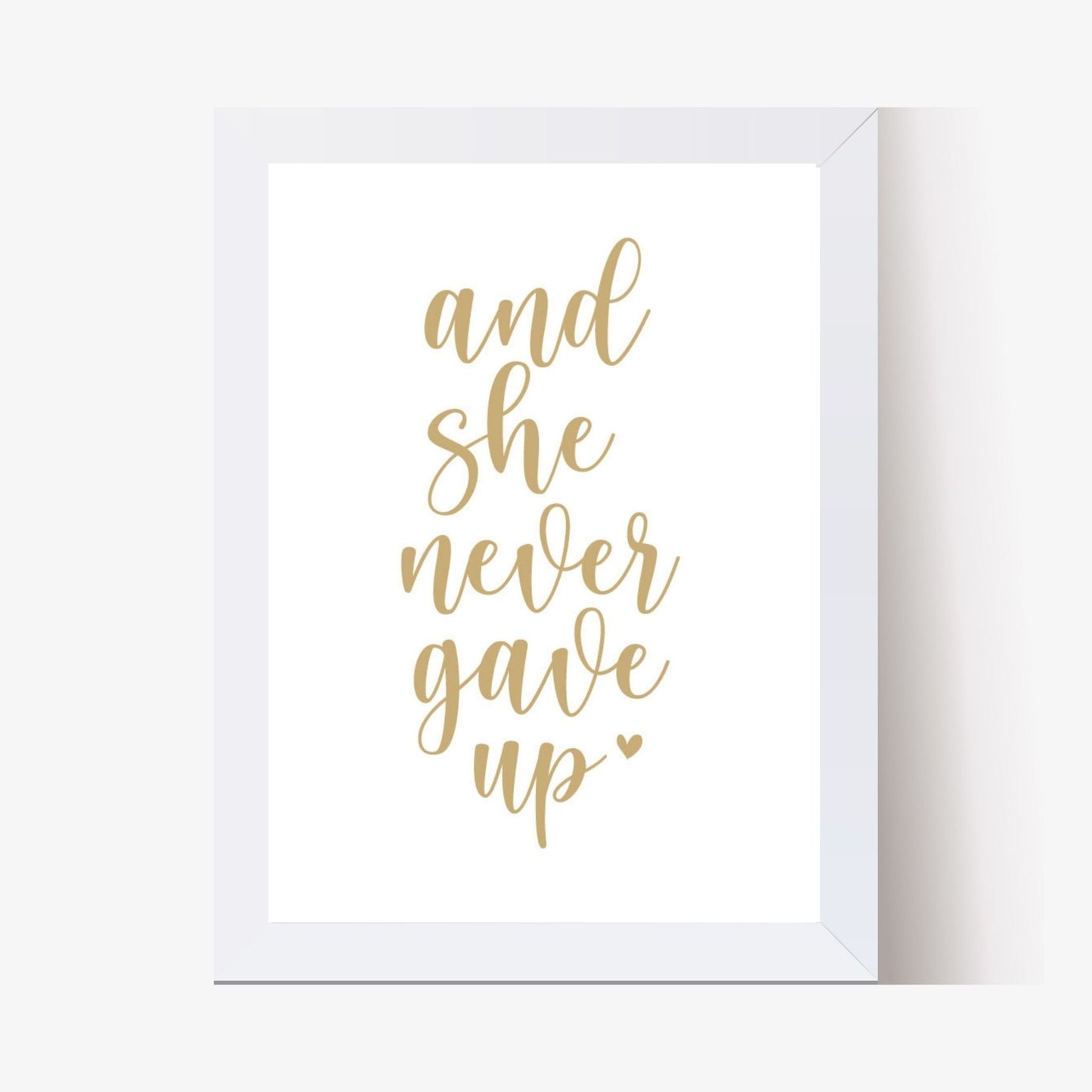 She Never Gave Up