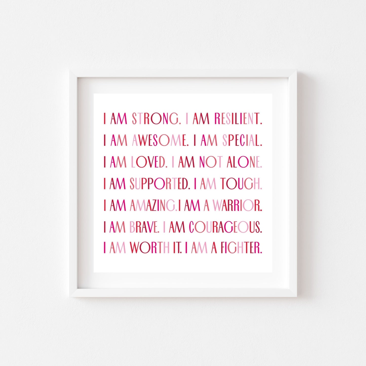 Strong Affirmation (Printable Art)