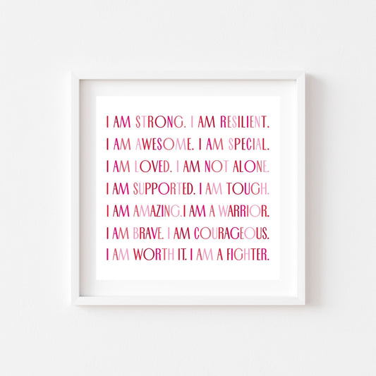 Strong Affirmation (Printable Art)