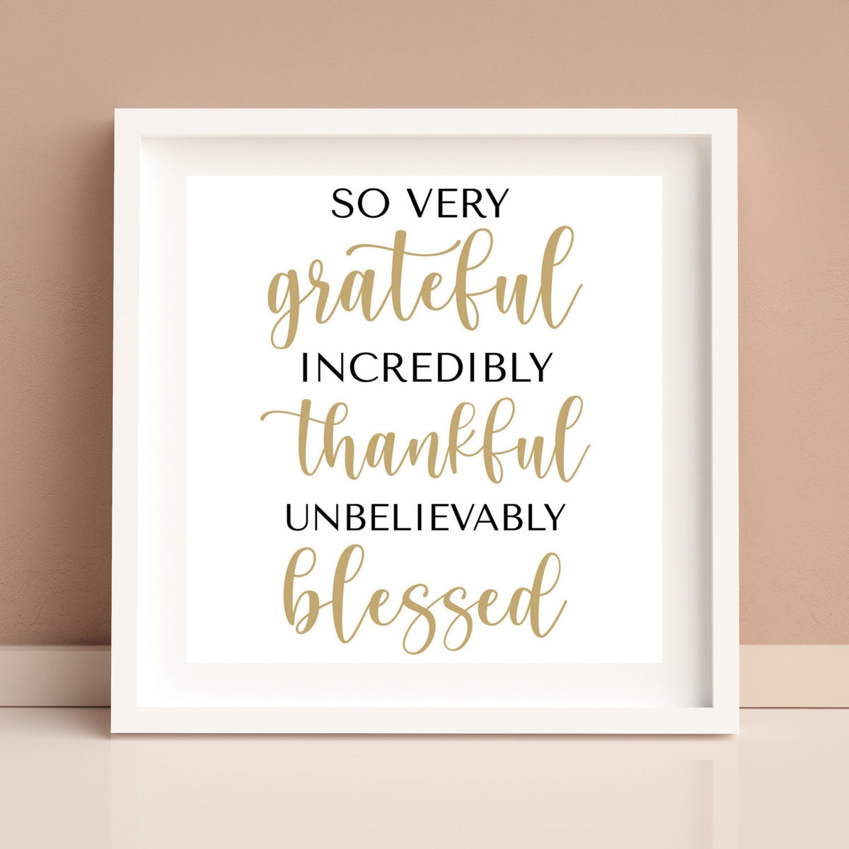 Thankful &amp; Blessed (Digital Print)