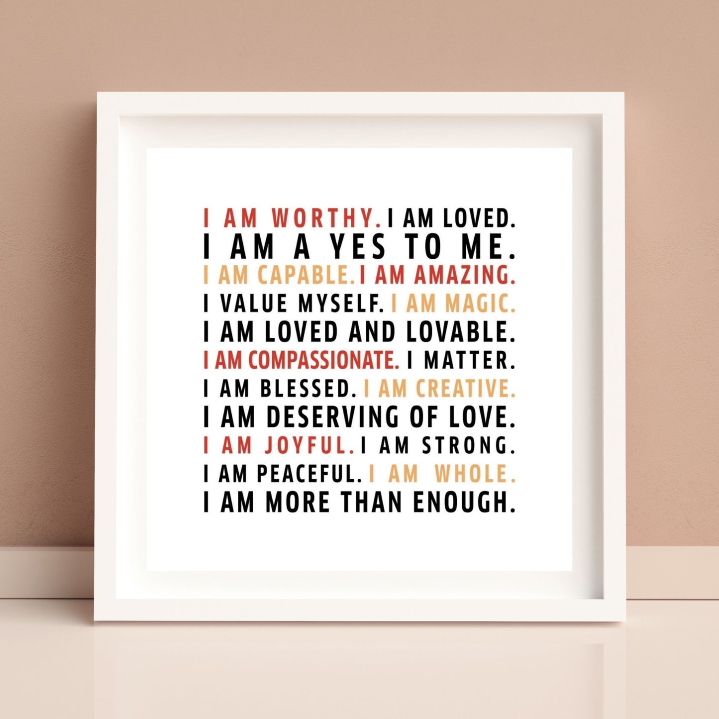 Worthy Affirmation (Printable Art)