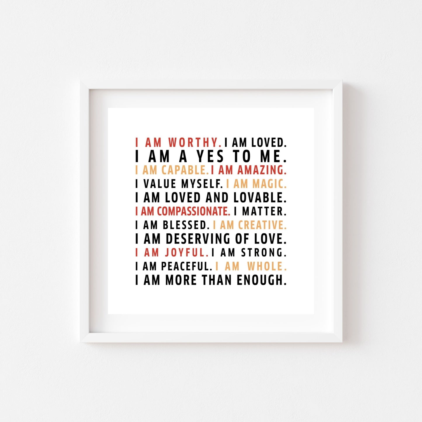 Worthy Affirmation (Printable Art)