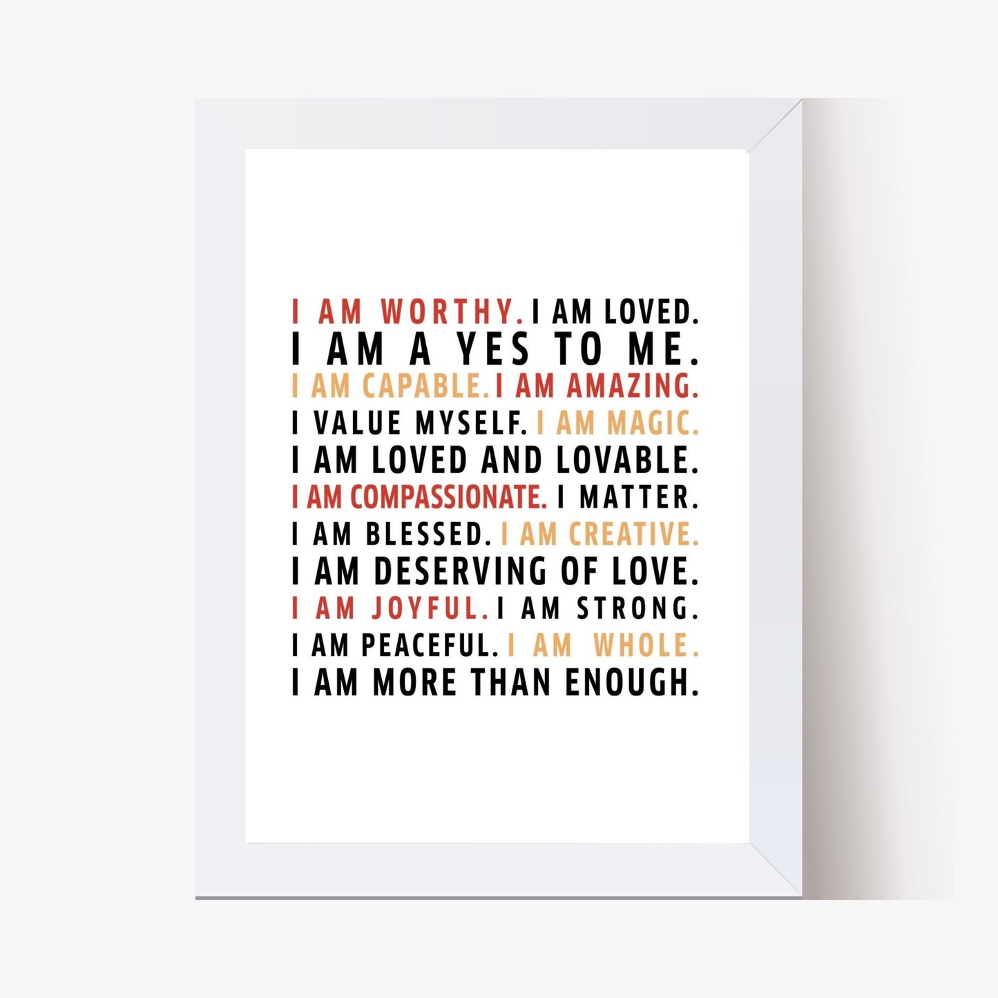 Worthy Affirmation (Printable Art)